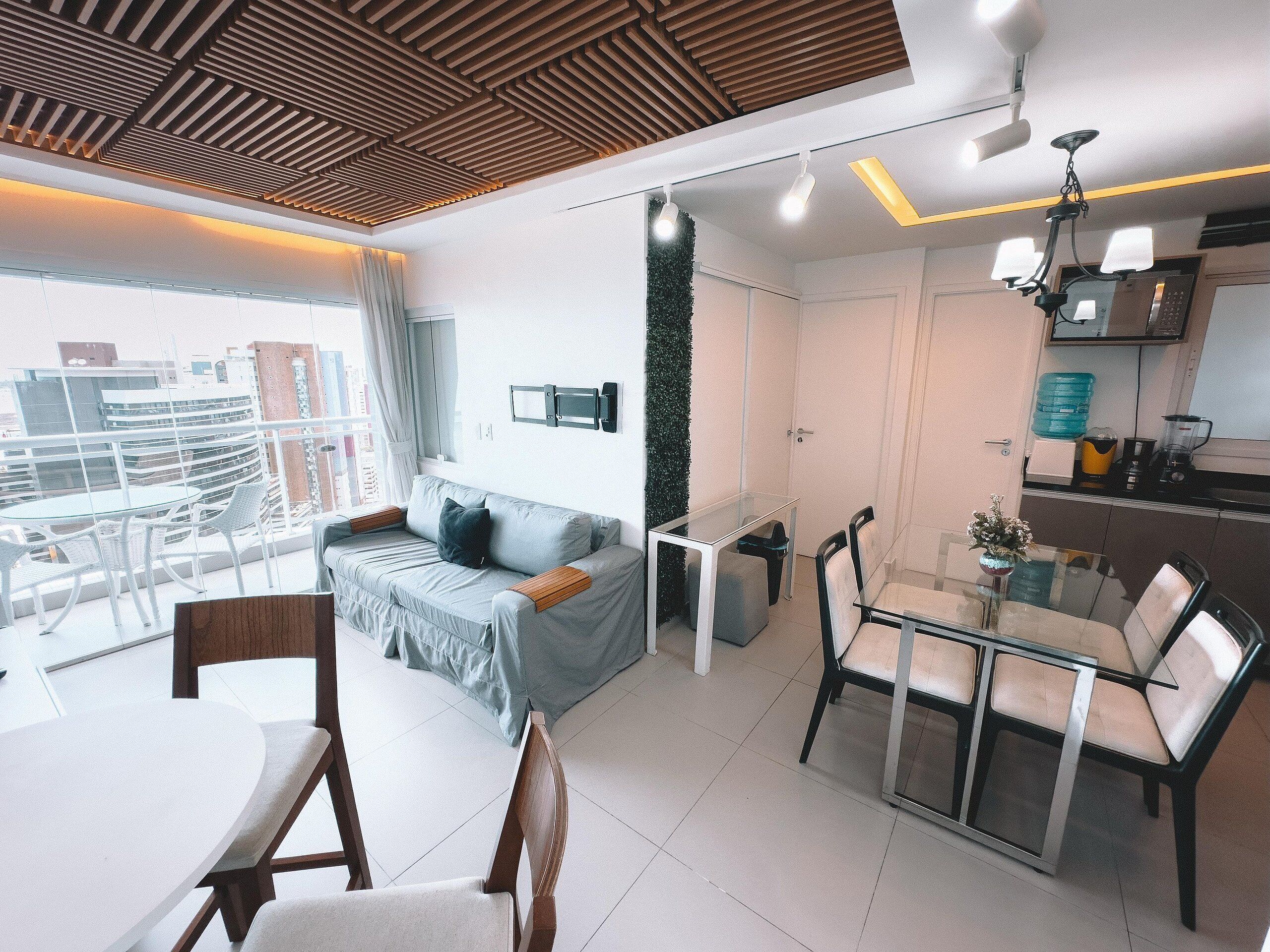 Elite Apartment, 2 Bedrooms, Partial Ocean View | Living area | Foosball
