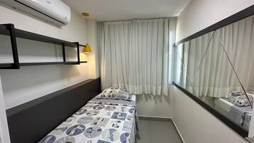Apartment | Premium bedding, desk, laptop workspace, soundproofing