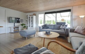 Televisión y chimenea 