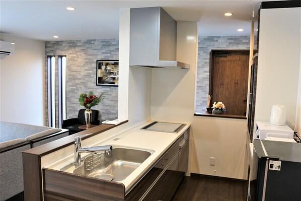 别墅, 2 间卧室 | 私人厨房 | 大冰箱、微波炉、炉灶、烤面包机