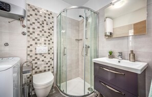 Douche, séchoir à cheveux