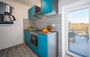 Fridge, microwave, oven, stovetop - Luxurious home in Brscici (Brscici)