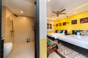 Minibar, blackout curtains, soundproofing, iron/ironing board - Hoi An Coco Viet Homestay (Da Nang)