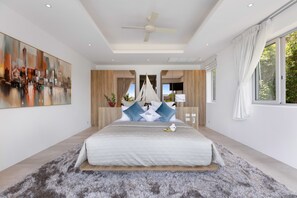 Deluxe Villa | 4 bedrooms, in-room safe, blackout drapes, iron/ironing board - Beachside Villa Blue Amber Private Chef (Koh Samui)