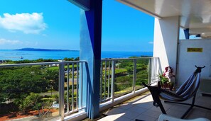 Family Apartment, Ocean View (Upper Floor) | Balcony view - Ocean Front Yamakawa (Motobu)