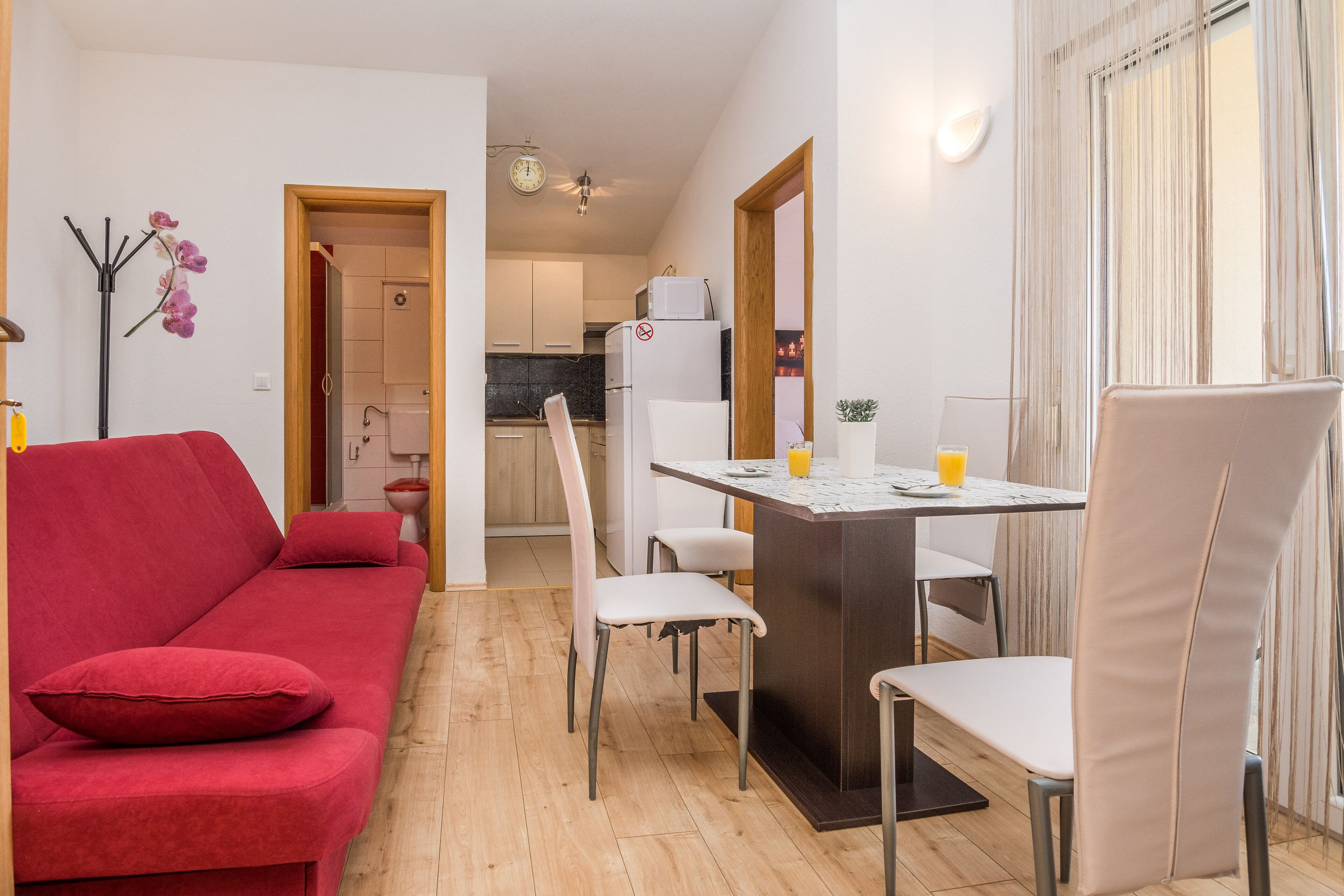 Apartment, 1 Bedroom (A2) | Living area | Flat-screen TV