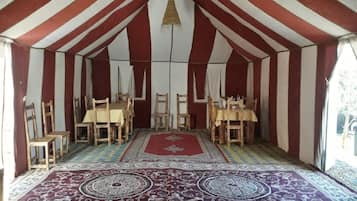 Breakfast, lunch, dinner served; Moroccan cuisine