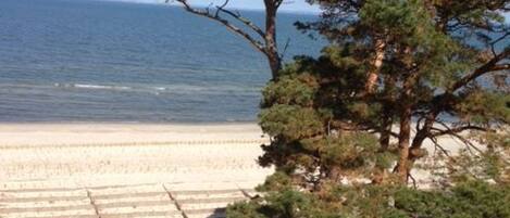Vlak bij het strand