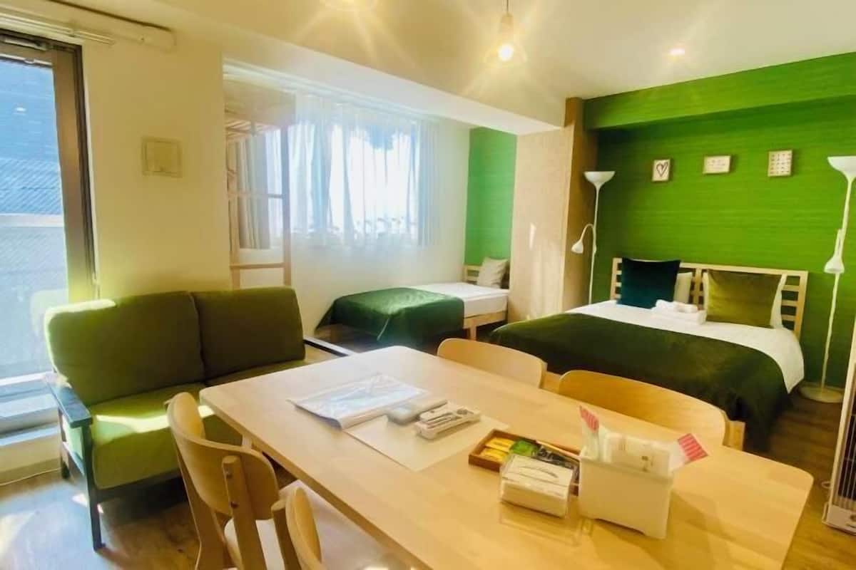 1 bedroom, desk, soundproofing, iron/ironing board
