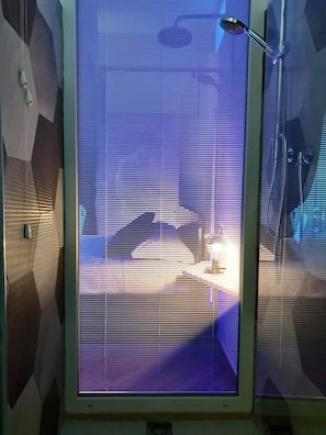 Chambre Double (Vittorio De Sica) | Douche de la salle de bain