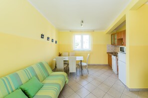 Appartement, vue mer (A2) | Coin séjour