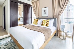 ซูพีเรียอพาร์ทเมนท์, 4 ห้องนอน | ผ้าปูที่นอน Frette จากอิตาลี, เครื่องนอนระดับพรีเมียม