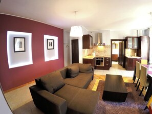 公寓 | 私人简易厨房 | 冰箱、烤箱、炉灶、洗碗机