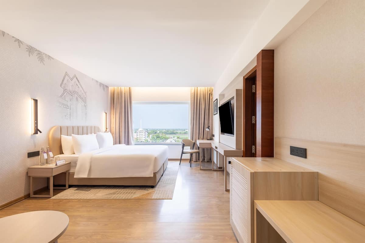 Quarto premium | Escrivaninha, individualmente decorados, roupa de cama