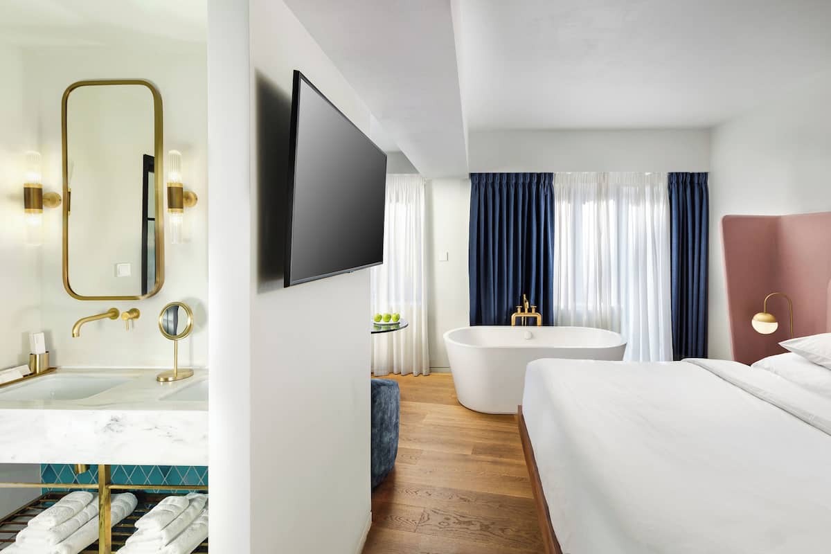 1 habitación, sábanas de algodón egipcio y ropa de cama de alta calidad