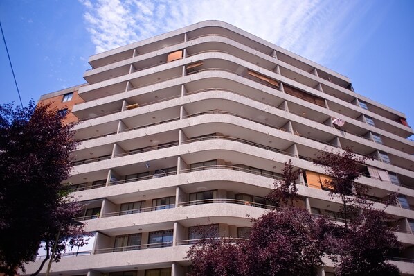 Residents enjoy balconies with outdoor space on each floor.