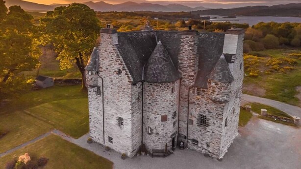 Aerial view - Barcaldine Castle (Oban)