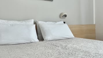Hypo-allergenic bedding, in-room safe, individually decorated