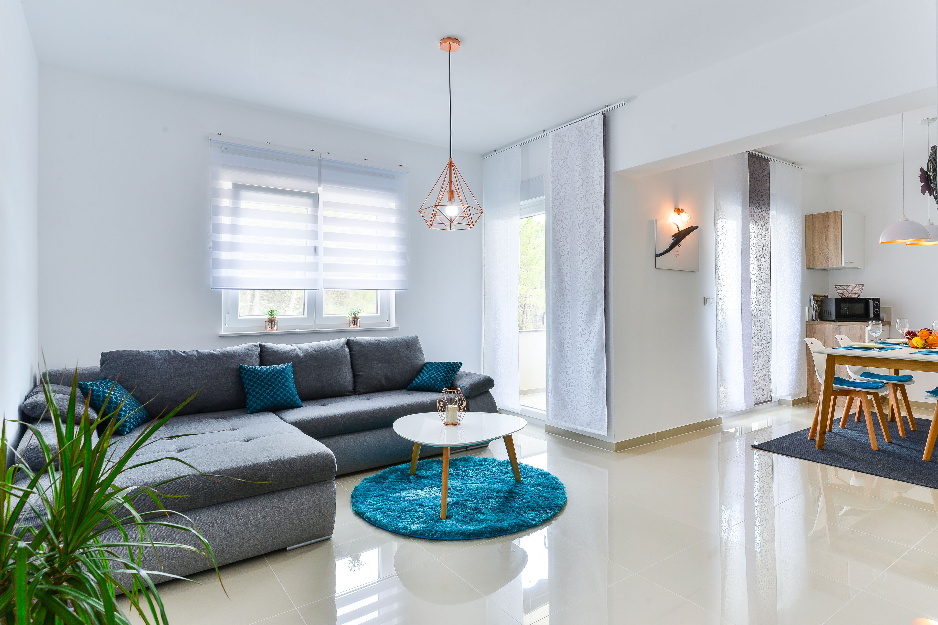 公寓, 1 間臥室, 海景 (A1) | 客廳 | 平面電視