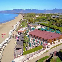 Private beach nearby, white sand, sun loungers, beach umbrellas