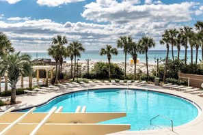 Una piscina riscaldata