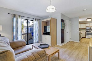 TV, DVD player, offices