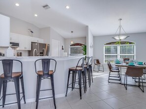 Fridge, microwave, oven, stovetop - Tivoli Serenity | Modern Salt Pool Villa with Water View! King Beds! (Naples)