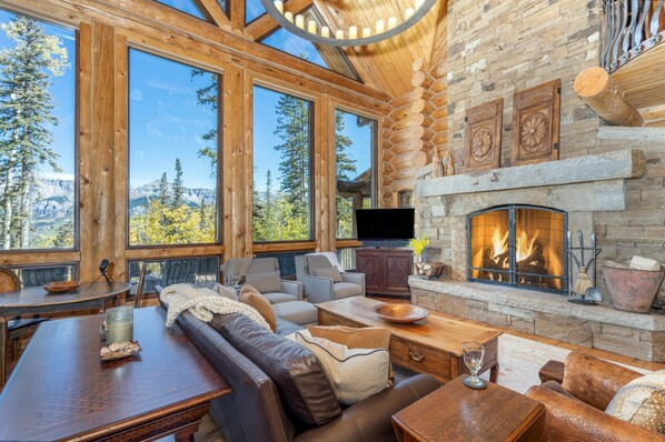 House, Multiple Beds (HILLTOP HIDEAWAY) | Living room - Hilltop Hideaway - Expansive Views From This Private Estate, Hot Tub, Pool Table (Telluride)