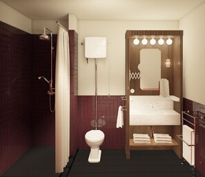 Double Room (Maria) | Bathroom | Free toiletries, hair dryer, bathrobes, slippers - La Bionda (Begur)