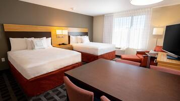 1 bedroom, desk, laptop workspace, iron/ironing board