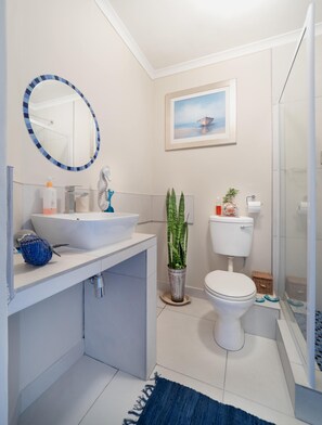 Dusche, Haartrockner, Bidet, Handtücher