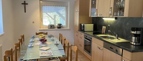 Microwave, oven, dishwasher, highchair