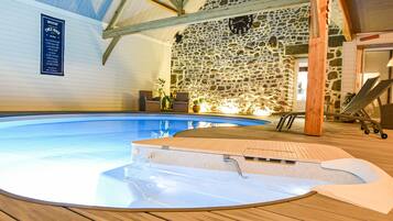 Indoor pool, a heated pool