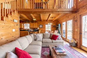 TV, fireplace, video games, DVD player
