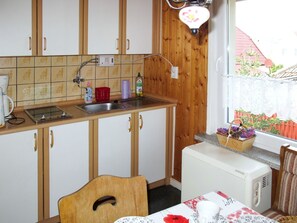 Microwave, toaster, highchair