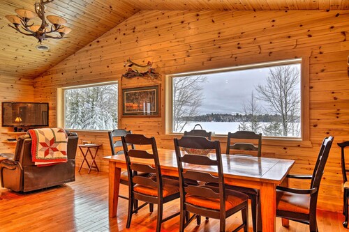 Waterfront Pike Lake Retreat: Snowmobile Paradise