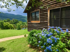 Exterior detail - Broadwing Farm Cabins -Pine Cabin- Hot Tub with Mineral Water (Hot Springs)