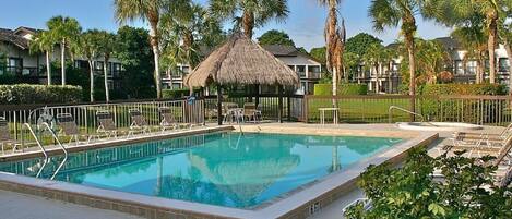 Piscine extérieure, piscine chauffée