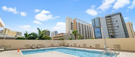 Una piscina climatizada