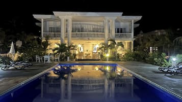 Front of property – evening/night