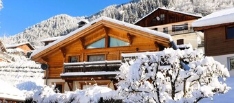Chalet récent, calme, 8 pers, exposé sud avec terrasse ensoleillée à Arêches-Beaufort