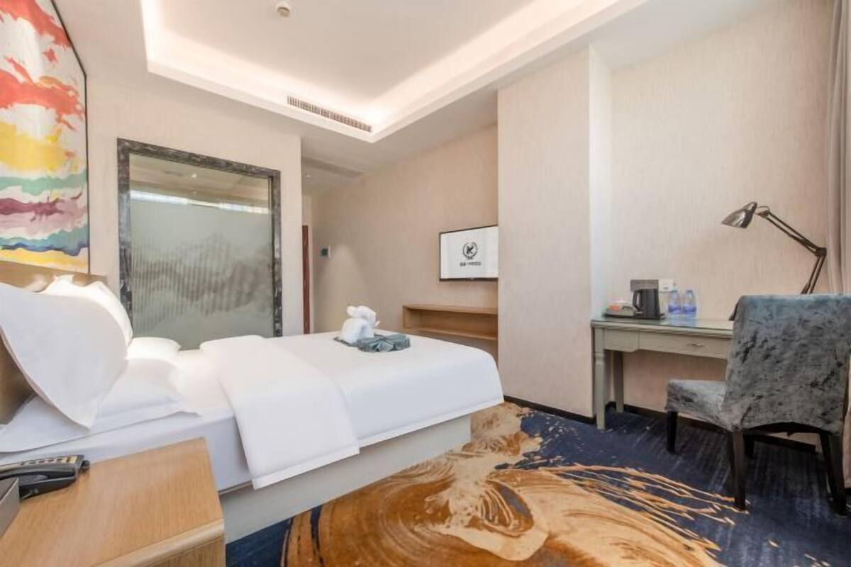 Blackout drapes, iron/ironing board (on request), WiFi (free)