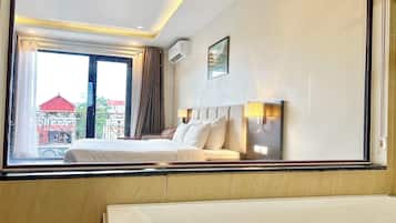 Premium Suite, Balcony | Bathroom | Free toiletries, hair dryer, bathrobes, slippers
