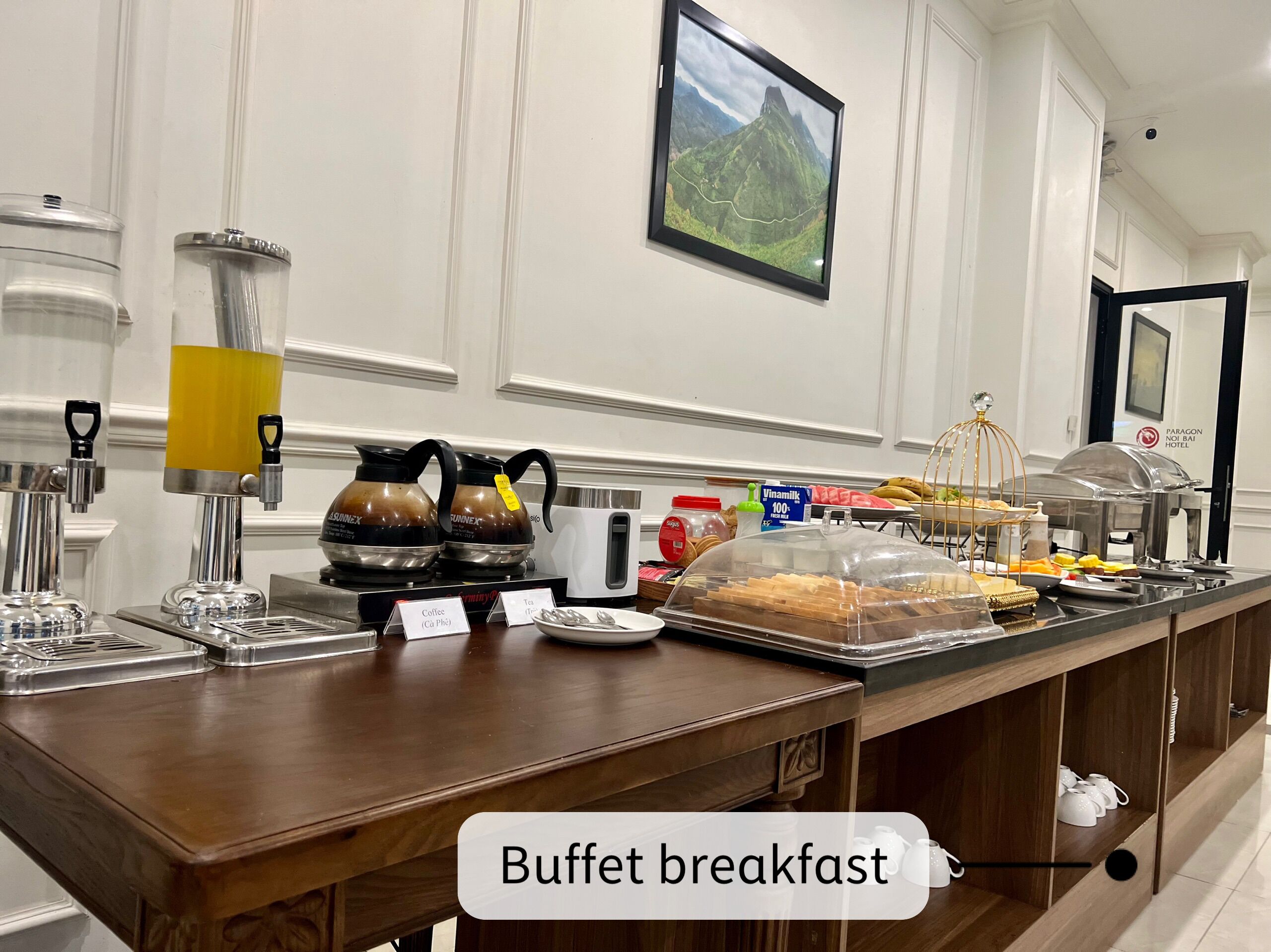 daily buffet breakfast (vnd 120000 per person)