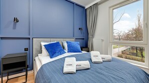 슈피리어 아파트 | 1 개의 침실, 각각 다르게 가구 비치, 암막 커튼, 다리미/다리미판