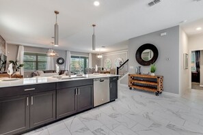 Family Villa, Multiple Bedrooms, Garden Area | Private kitchen