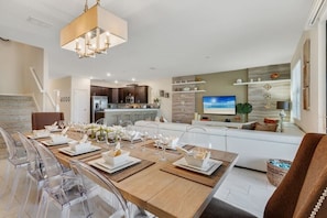 Family Villa, Multiple Bedrooms, Garden Area | Private kitchen | Stovetop, dishwasher, cookware/dishes/utensils