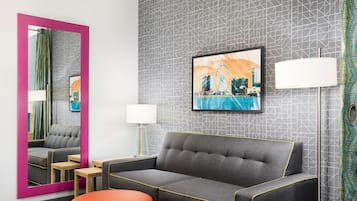 55-inch flat-screen TV with digital channels, TV
