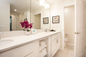 Family Apartment, Kitchen, Garden Area | Bathroom