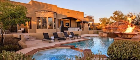 A heated pool